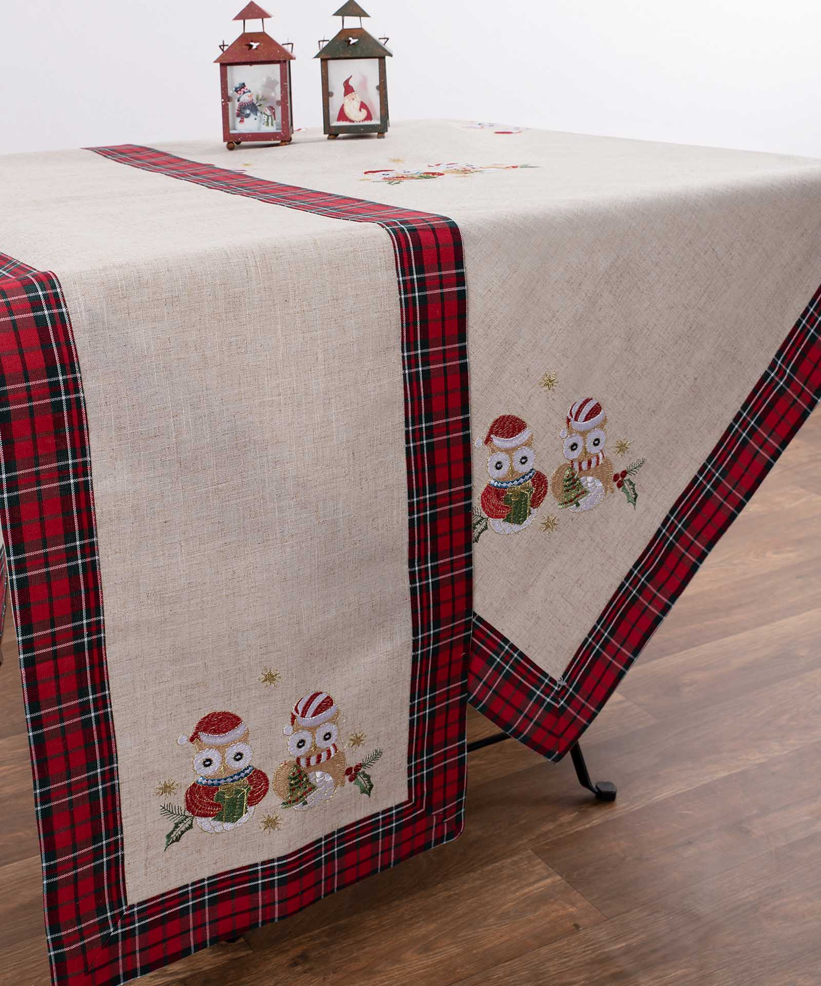 9029-4 χριστουγεννιάτικο τραπεζομάντηλο (140cm x 180cm) 9029 SilkFashion - Image 1