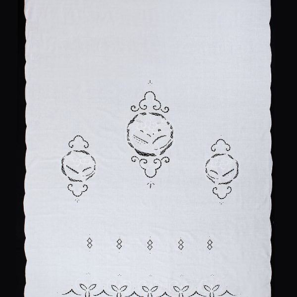 κουρτίνα 907179 (210cm x 300cm) λευκή με τούνελ SilkFashion