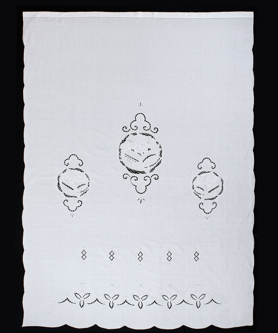 907179 κουρτίνα 907179 (210cm x 300cm) λευκή με τούνελ SilkFashion - Image 1