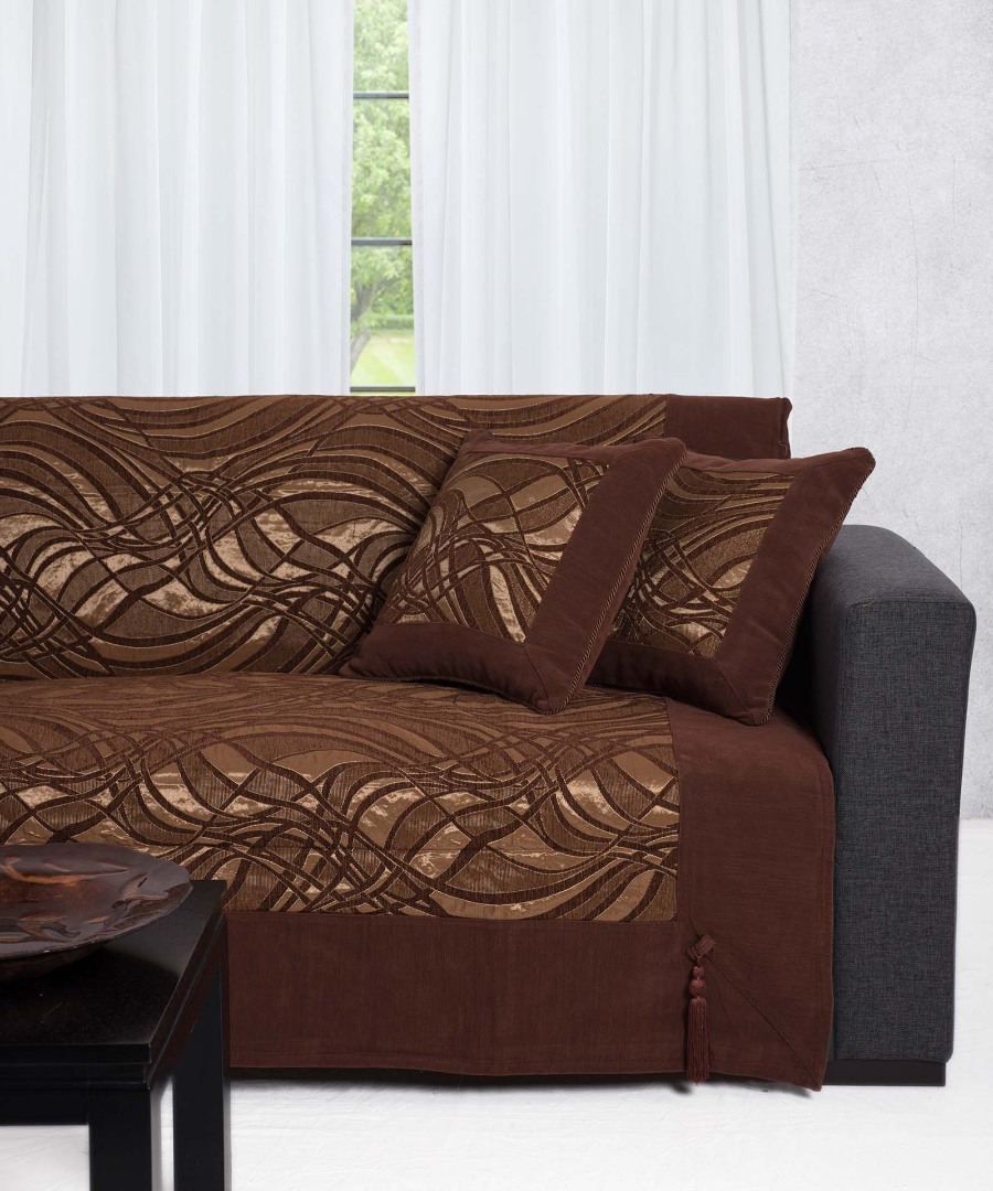 911kafe ΜΑΞΙΛΑΡΟΘΗΚΗ 911 (45cm x cm) καφέ SilkFashion - Image 1