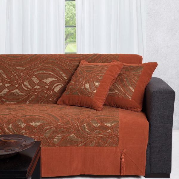 ΜΑΞΙΛΑΡΟΘΗΚΗ 911 (45cm x 45cm) πορτοκαλί SilkFashion