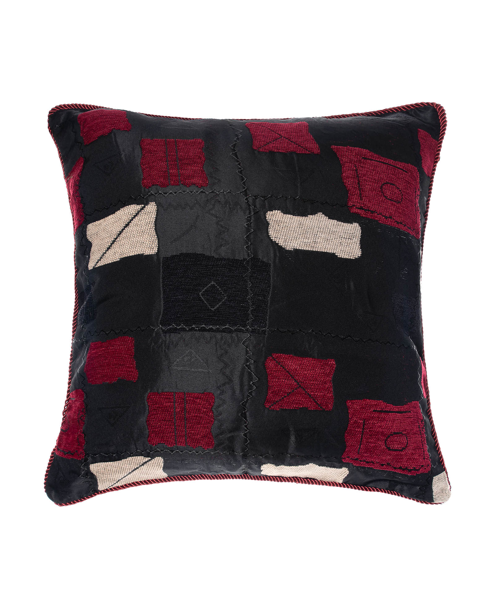 913mavro-1 ΜΑΞΙΛΑΡΟΘΗΚΗ 913 (45cm x 45cm) μαύρο SilkFashion - Image 1