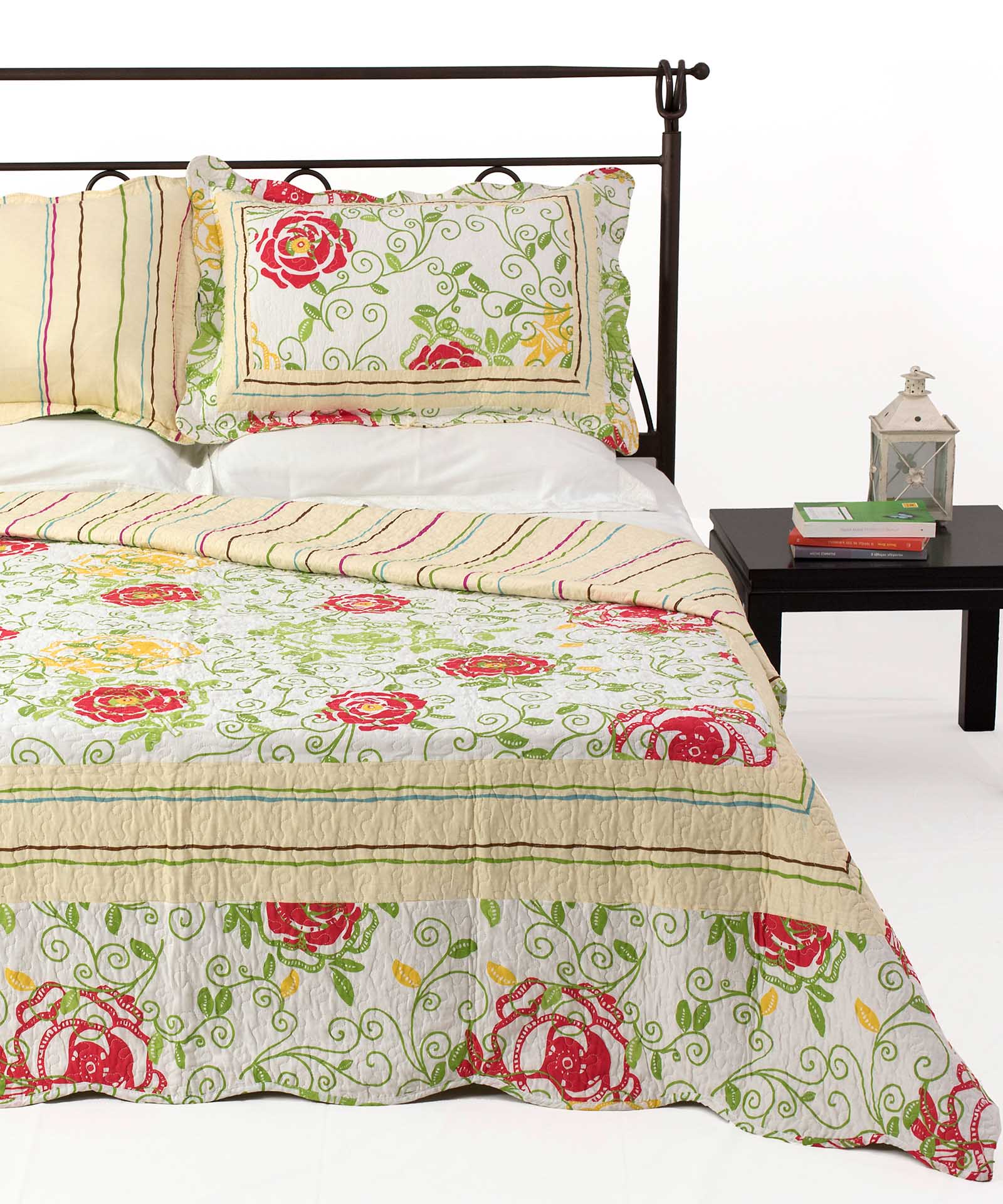 9142b ΚΟΥΒΕΡΛΙ σετ (225cm x 250cm + 2 x 50cm x 70cm) 9142 SilkFashion - Image 1