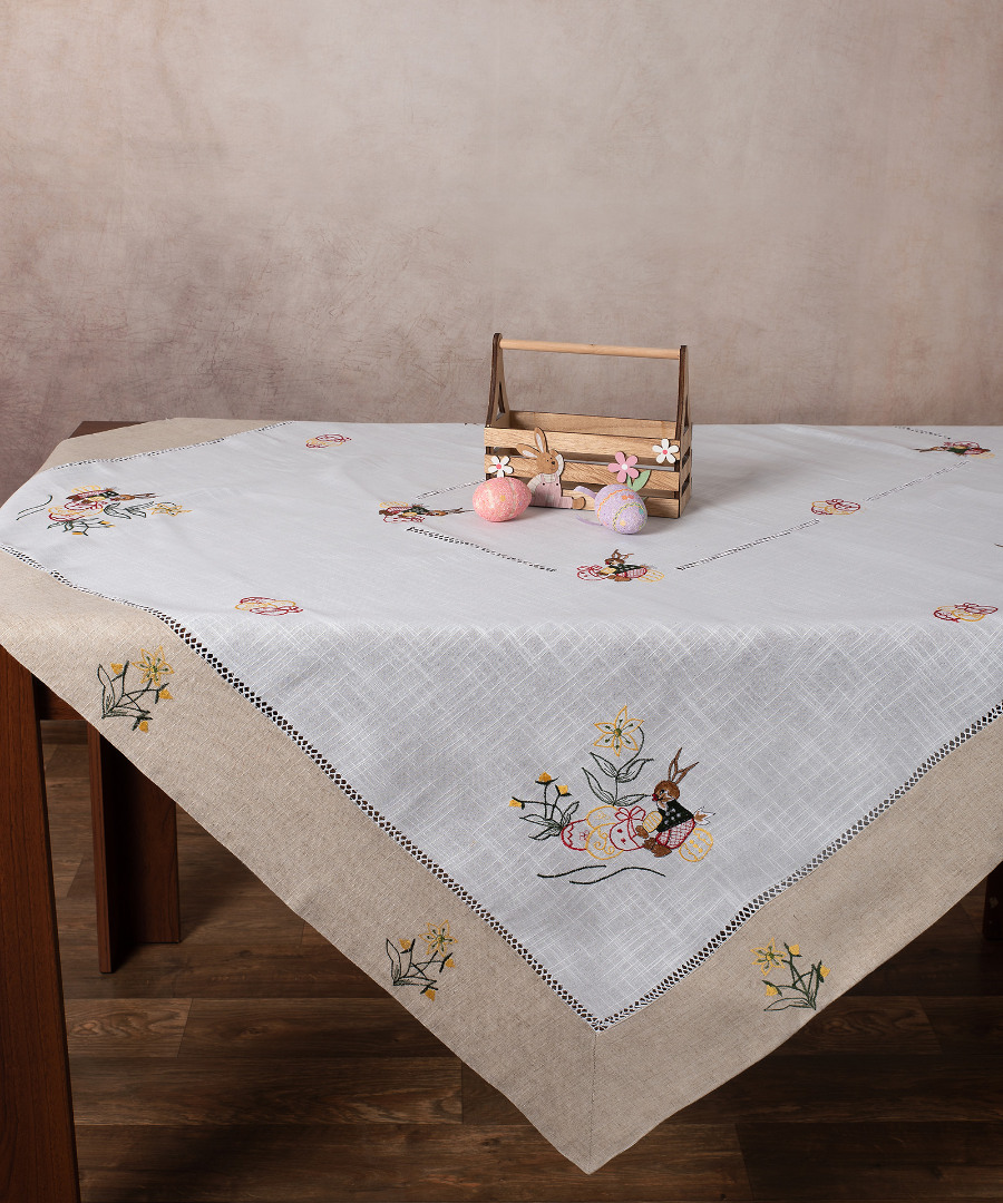 9197 Πασχαλινό τραπεζομάντηλο (140cm x 180cm) 9197 SilkFashion - Image 1