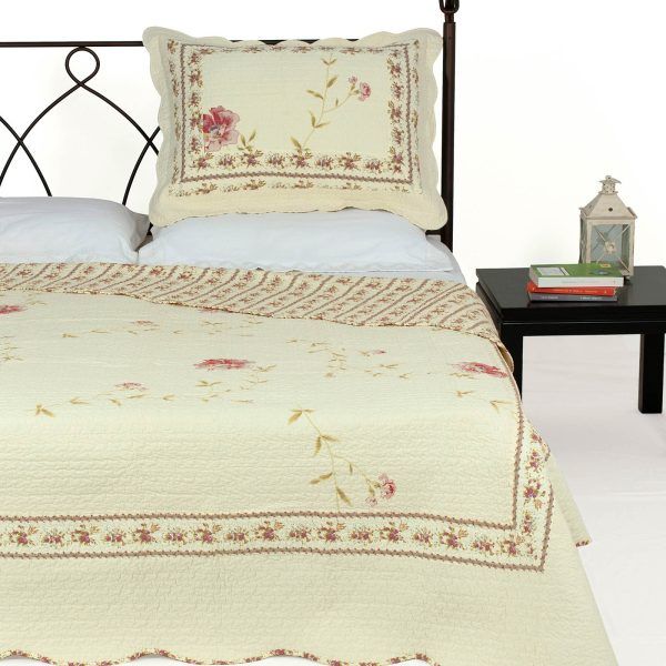 ΚΟΥΒΕΡΛΙ σετ (170cm x 220cm + 1 x 50cm x 70cm) 9218 SilkFashion