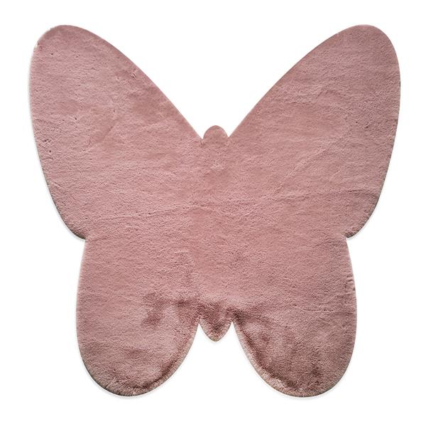 95dca2b611494945b79285aec501c1e1 ΧΑΛΙ PUFFY JM7 DARK PINK BUTTERFLY ANTISLIP - 160X160Β NewPlan - Image 1