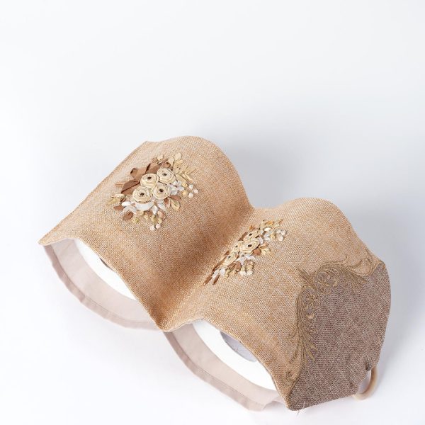 Θήκη για το χαρτί υγείας (18cm x 45cm) άμμου SilkFashion