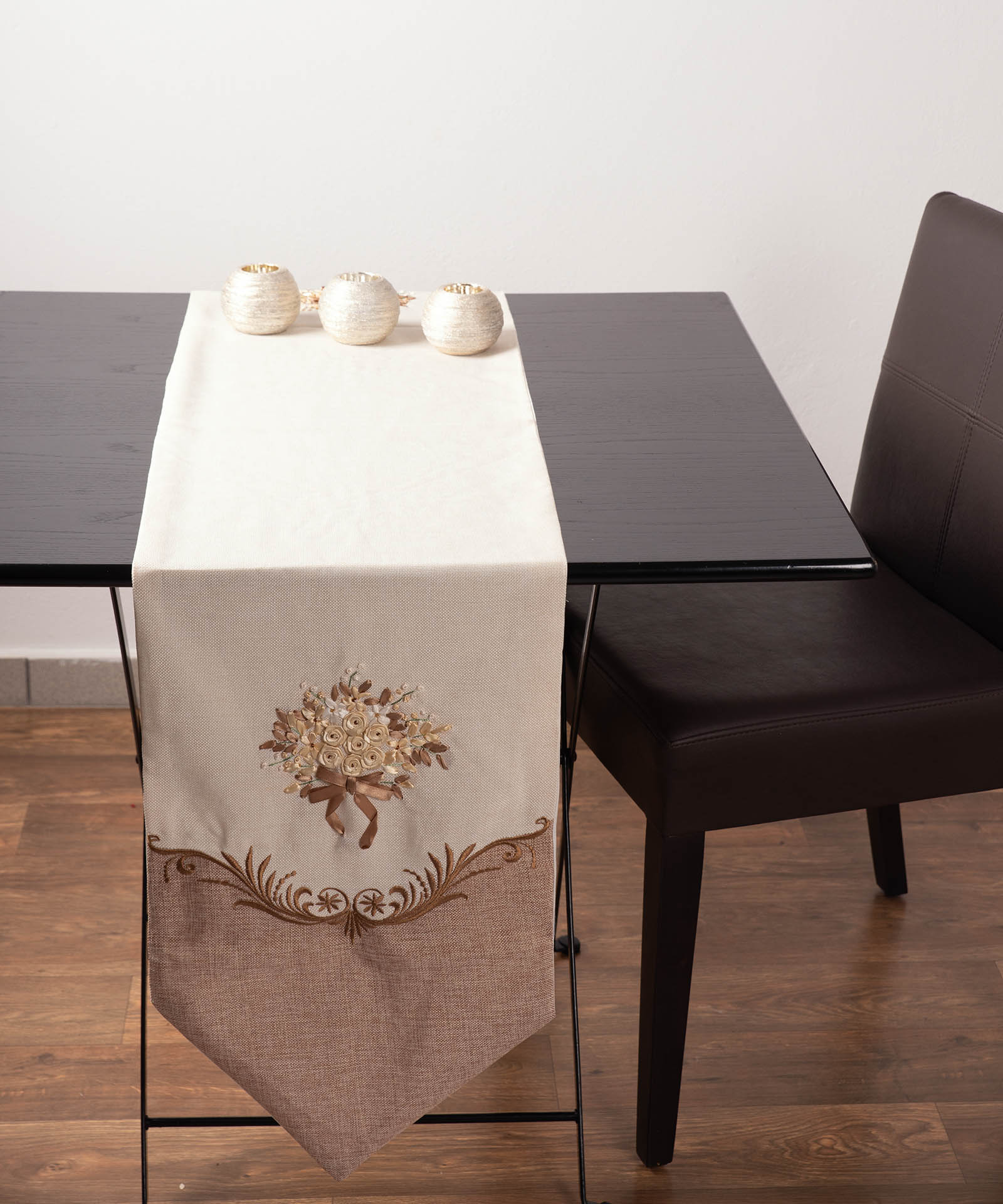 970ivory τραβέρσα (45cm X 170cm) 970 ivory SilkFashion - Image 1