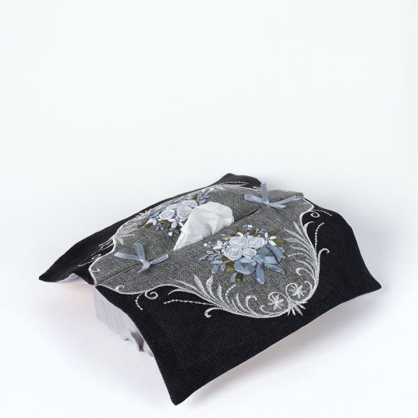 Θήκη για χαρτοπετσέτες 970 (30cm x 30cm) μαύρο SilkFashion