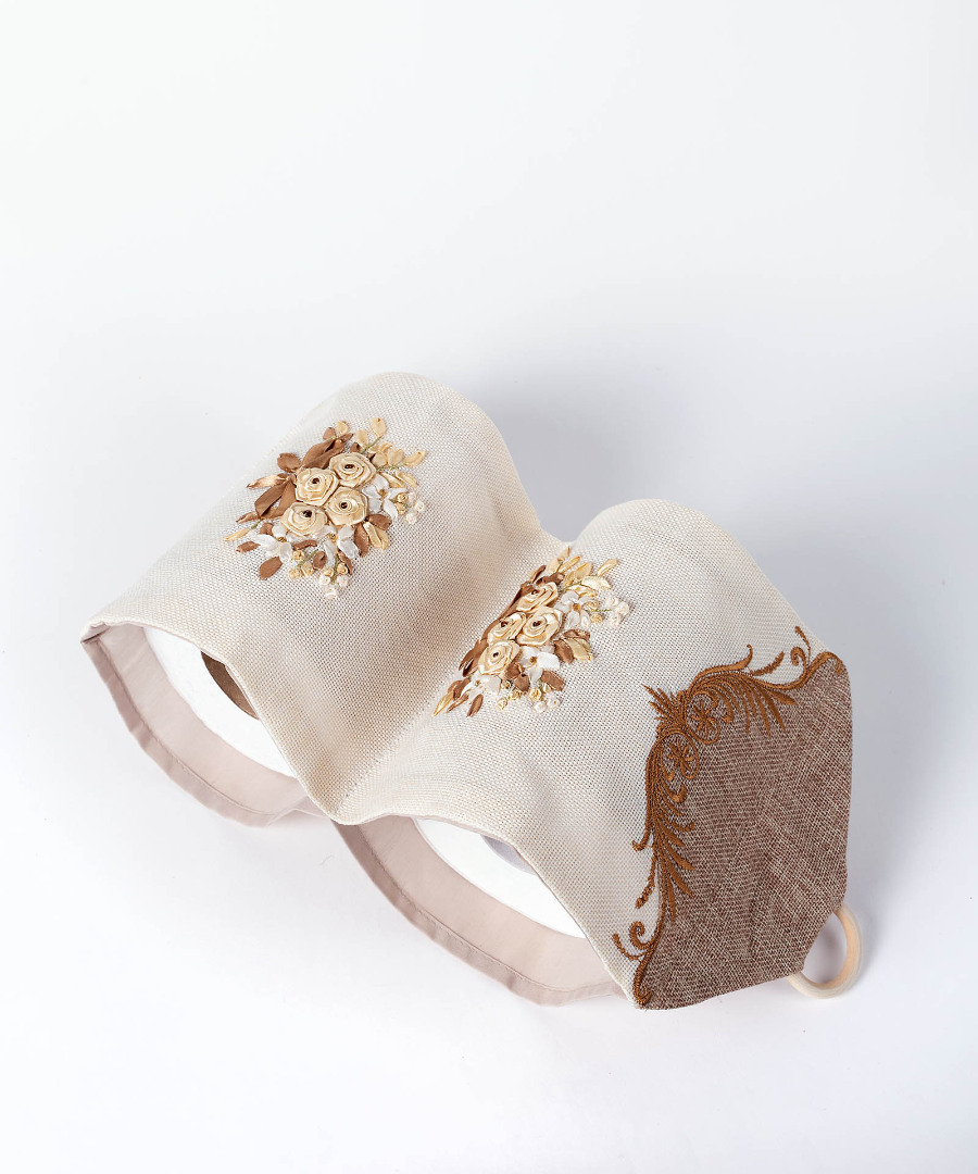 970mpezc Θήκη για το χαρτί υγείας (18cm x 45cm) ivory SilkFashion - Image 1