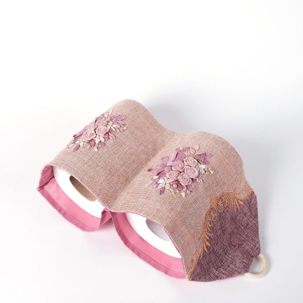 Θήκη για το χαρτί υγείας (18cm x 45cm) ρόζ SilkFashion