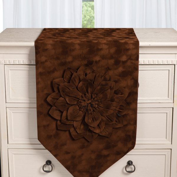 Τραβέρσα 97Β13 (40cm x 180cm) καφέ SilkFashion