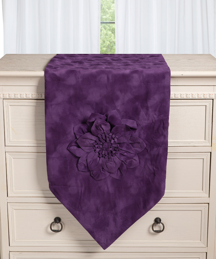 97b13mov Τραβέρσα 97Β13 (40cm x 180cm) μώβ SilkFashion - Image 1