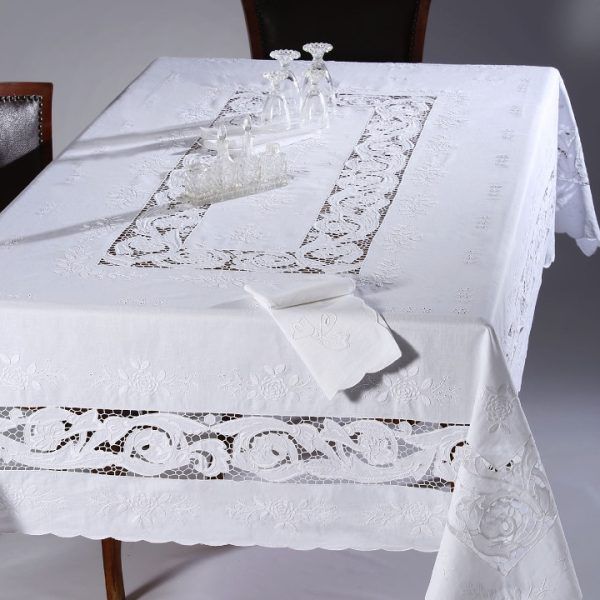 Χειροποίητο τραπεζομάντηλο 9895 (170cm x 220cm) SilkFashion