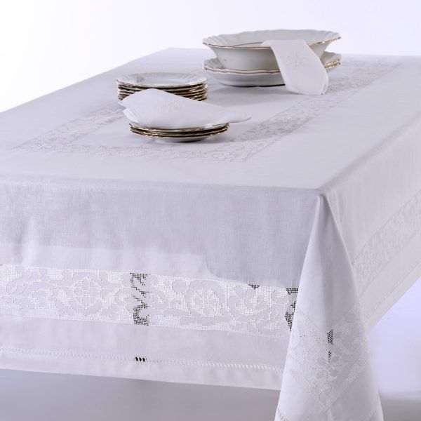 Χειροποίητο τραπεζομάντηλο 992 (170cm x 270cm) SilkFashion