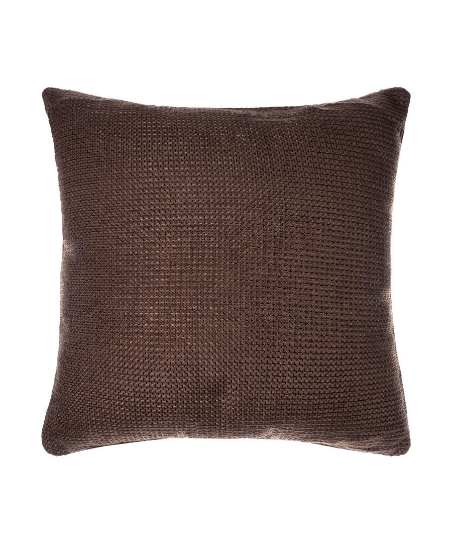 9925kafe5 ΜΑΞΙΛΑΡΟΘΗΚΗ 9925 (45cm x 45cm) καφέ SilkFashion - Image 1