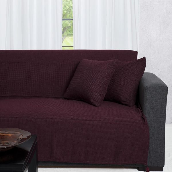 ΡΙΧΤΑΡΙΑ 9925 (180cm x 180cm) μελιτζανί SilkFashion