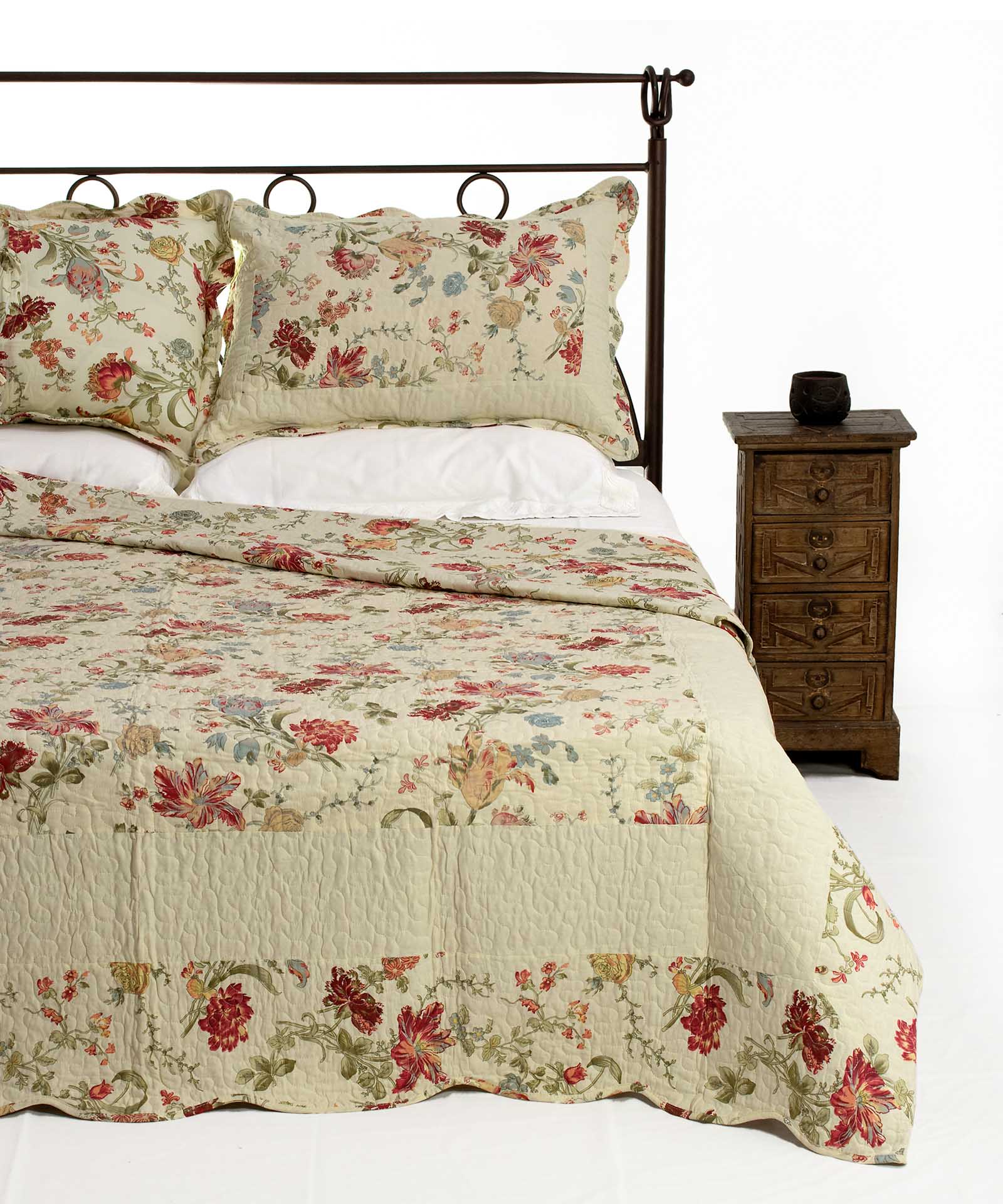 B02a ΚΟΥΒΕΡΛΙ σετ (160cm x 220cm + 1 x 50cm x 70cm) B02 SilkFashion - Image 1