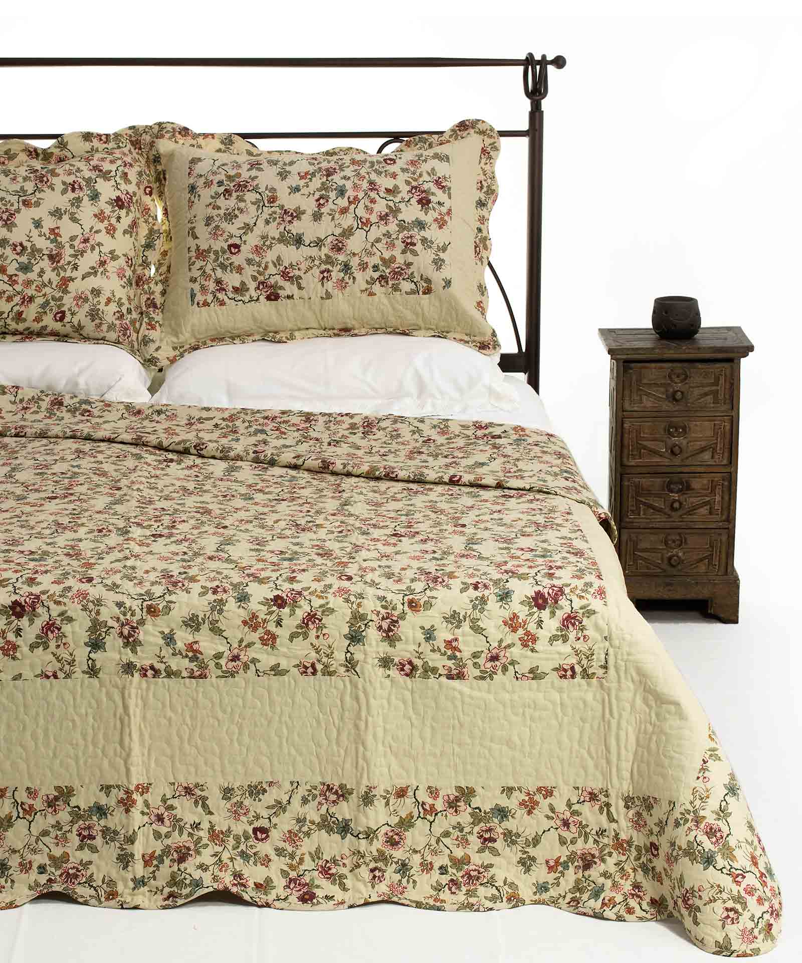 B03a ΚΟΥΒΕΡΛΙ σετ (160cm x 220cm + 1 x 50cm x 70cm) B03 SilkFashion - Image 1