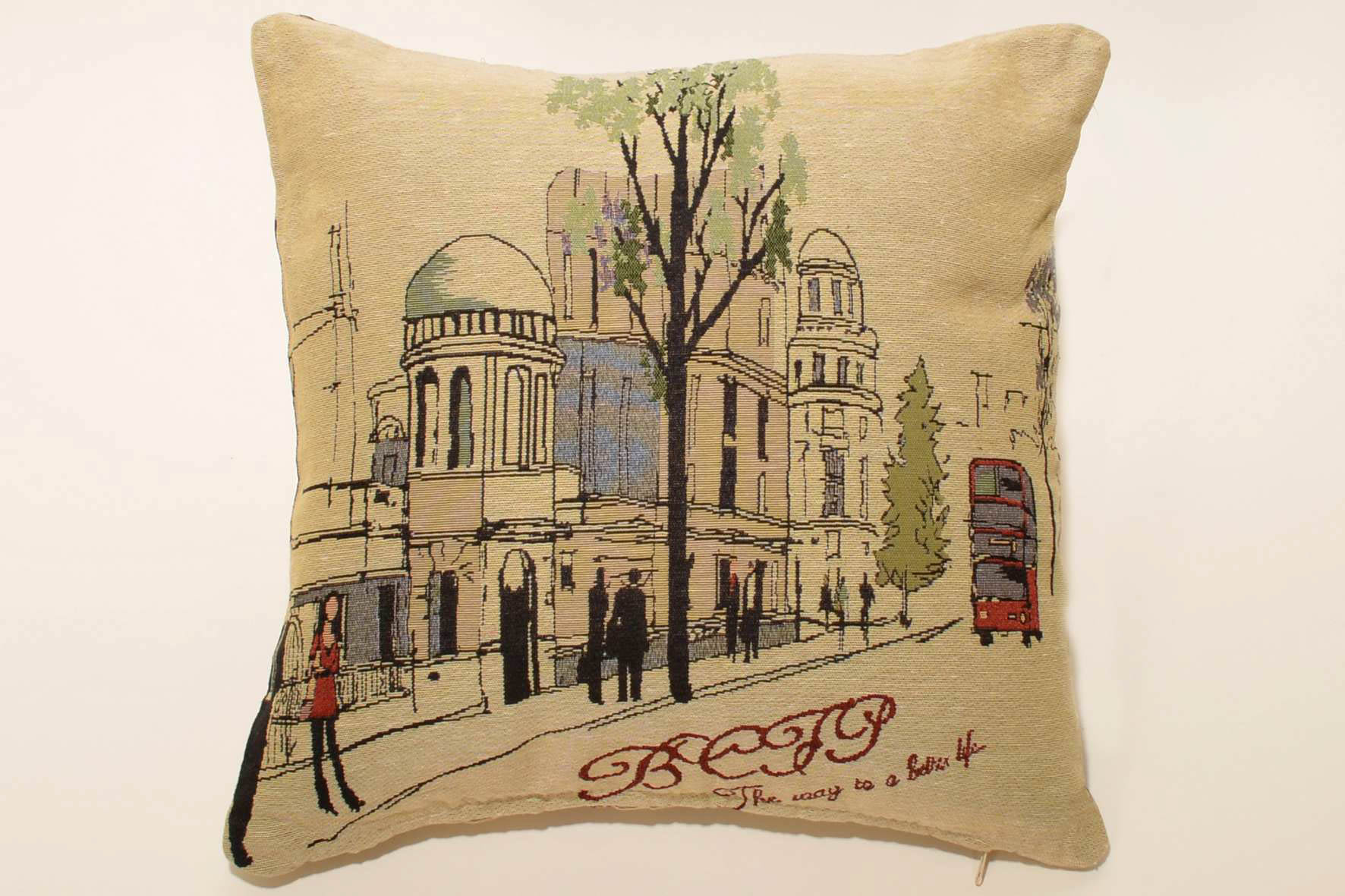 BRITISH-ROAD-2 ΜΑΞΙΛΑΡΟΘΗΚΗ (45cm x 45cm) BRITISH ROAD 2 SilkFashion - Image 1