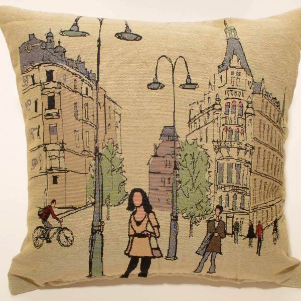 ΜΑΞΙΛΑΡΟΘΗΚΗ (45cm x 45cm)  BRITISH ROAD SilkFashion