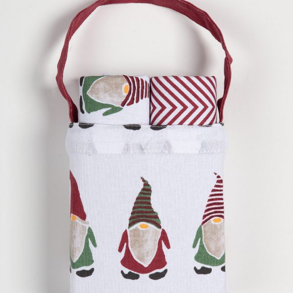 Χριστουγεννιάτικο σετ 2 τεμαχίων σε τσαντάκι (40cm x 65cm) BS72111 SilkFashion