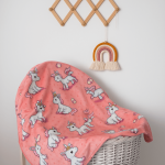 Βρεφική Κουβέρτα Κούνιας (110Χ140) Βελουτέ Baby Unicorn Astron Italy