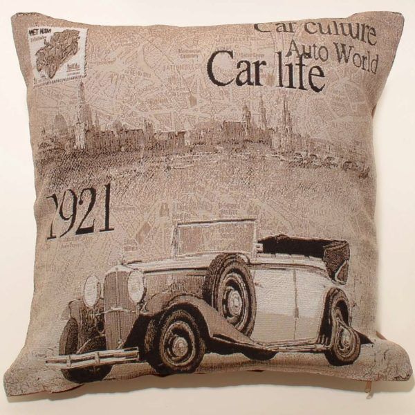ΜΑΞΙΛΑΡΟΘΗΚΗ (45cm x 45cm) CARS 2 BROWN SilkFashion