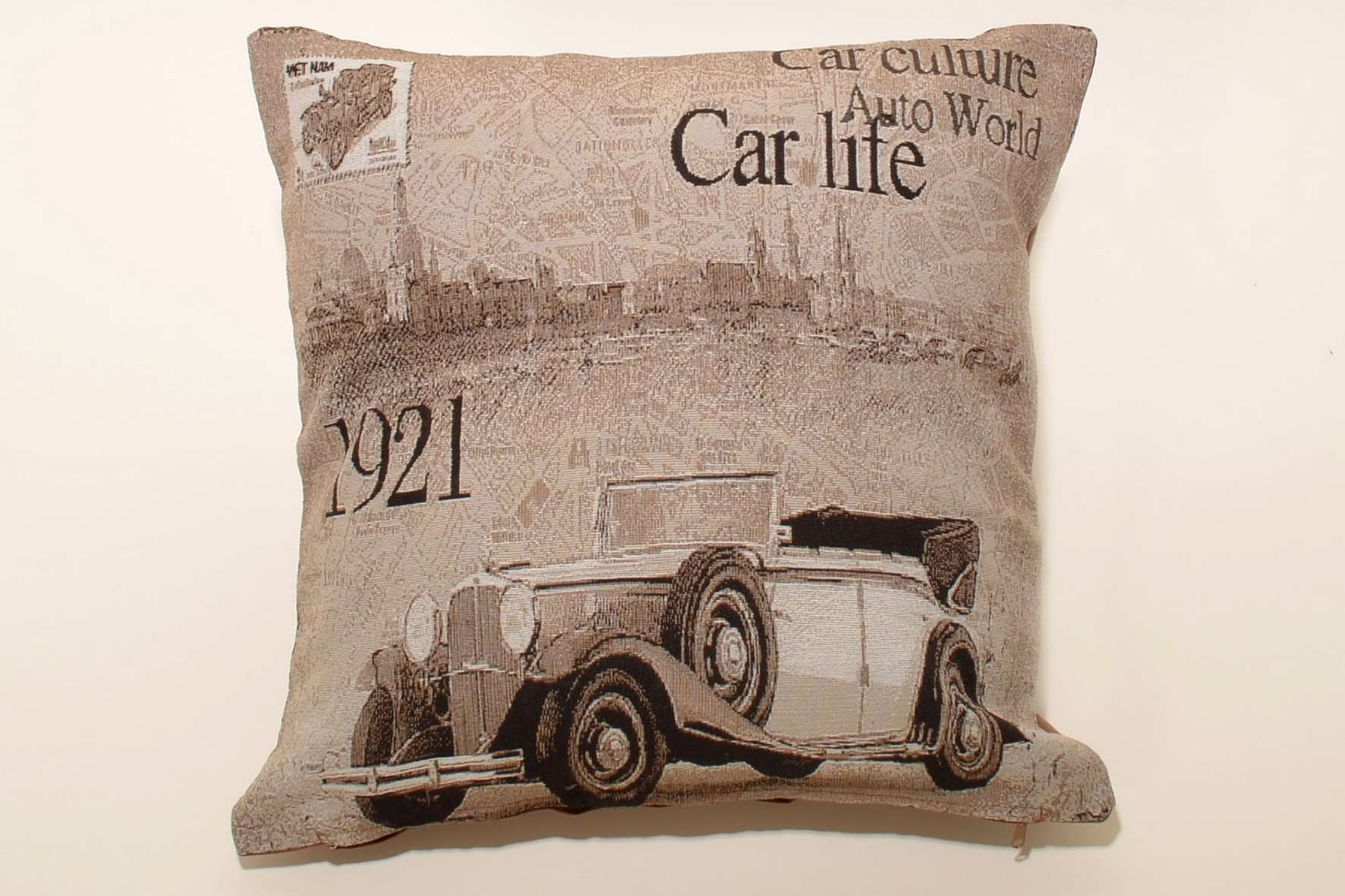 CARS-2-BROWN ΜΑΞΙΛΑΡΟΘΗΚΗ (45cm x 45cm) CARS 2 BROWN SilkFashion - Image 1