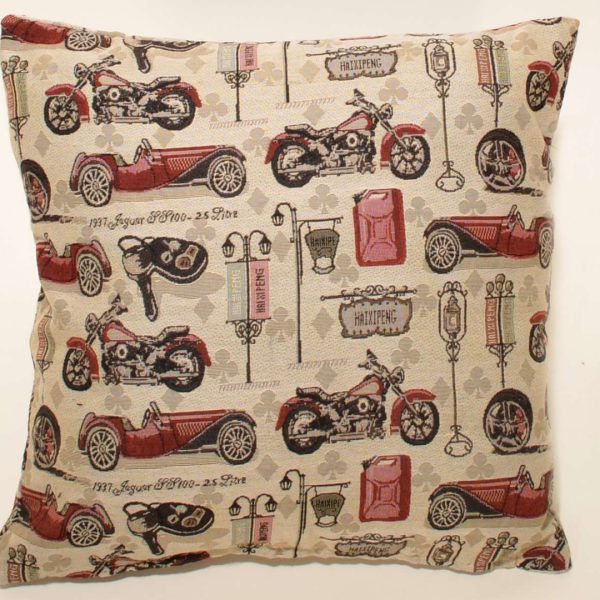 ΜΑΞΙΛΑΡΟΘΗΚΗ (45cm x 45cm)  CARS AND BIKES  SilkFashion