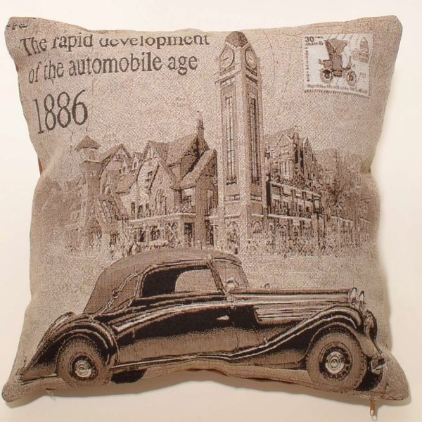 ΜΑΞΙΛΑΡΟΘΗΚΗ (45cm x 45cm) CARS BROWN SilkFashion