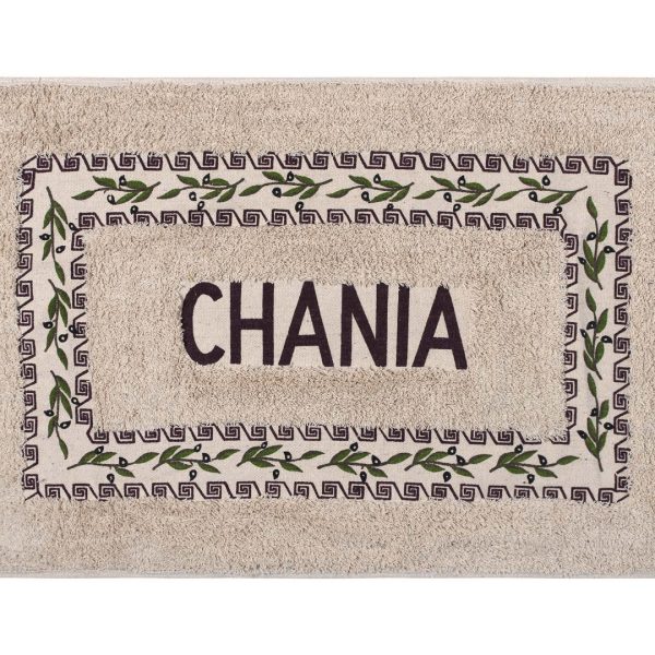 Πατάκι ελιά Χανιά (50cm x 80cm) καφέ SilkFashion