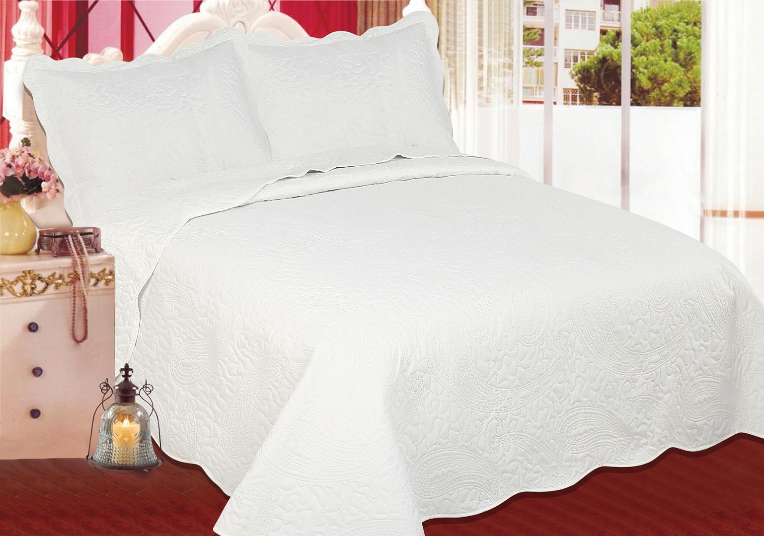 CREAM-CREAMa ΚΟΥΒΕΡΛΙ σετ (160cm x 220cm + 1 x 50cm x 70cm) λαχούρι CREAM & CREAM SilkFashion - Image 1