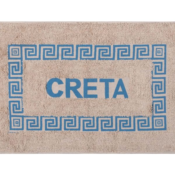 Πατάκι μαίανδρος Κρήτη (50cm x 80cm) σιέλ SilkFashion