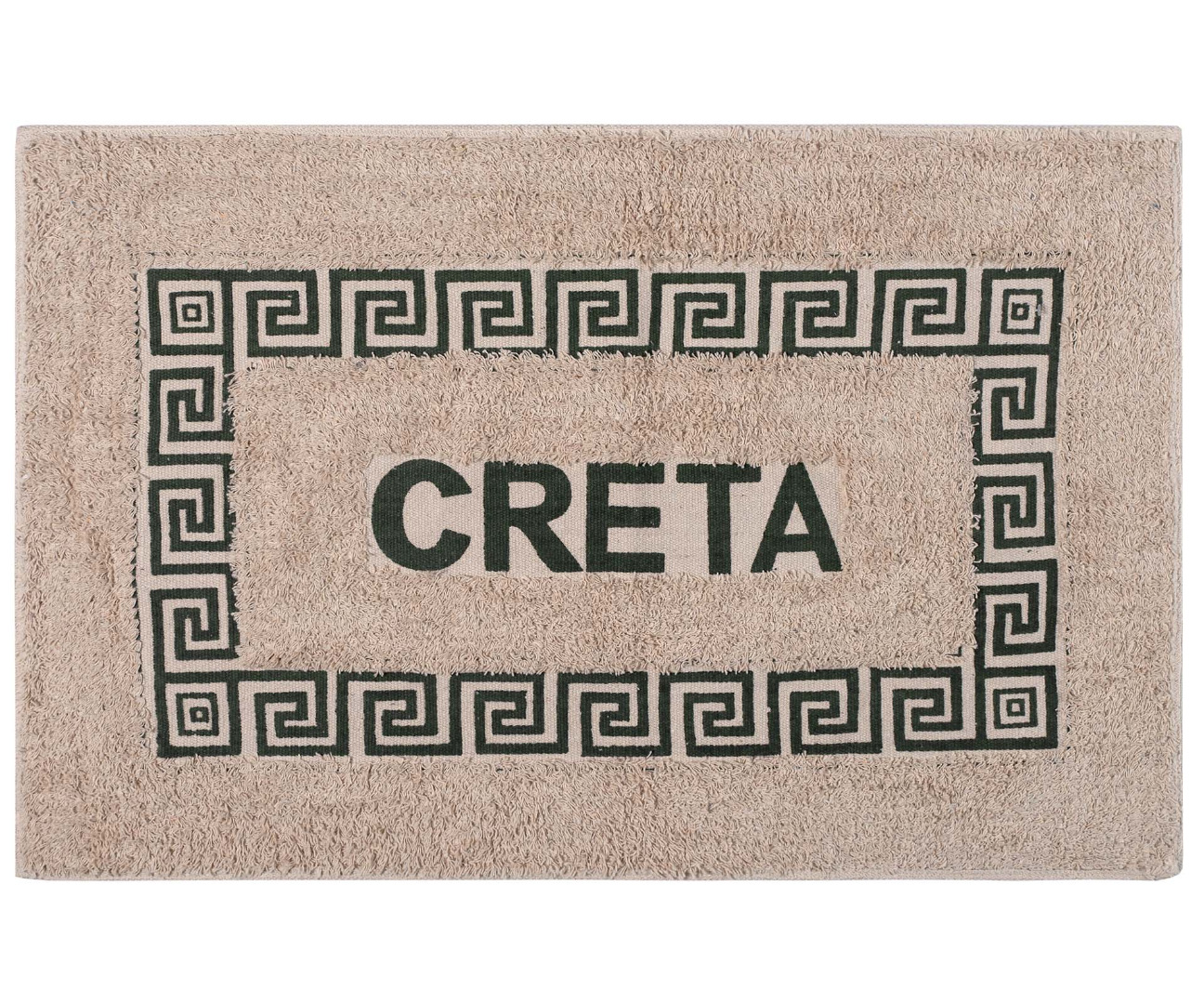 CRETA-GREEN Πατάκι μαίανδρος Κρήτη (50cm x 80cm) πράσινο SilkFashion - Image 1