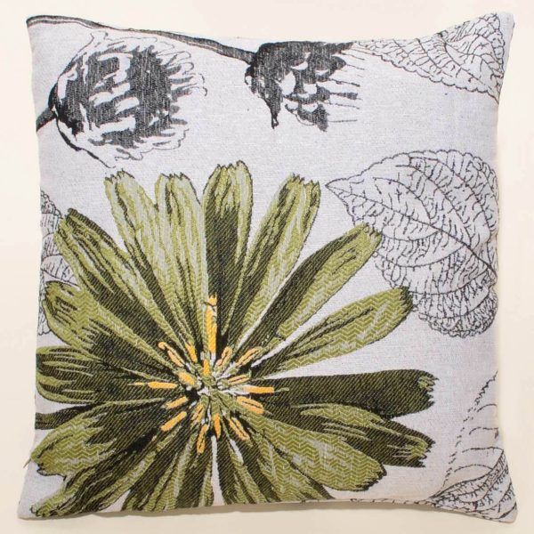 ΜΑΞΙΛΑΡΟΘΗΚΗ (45cm x 45cm) FLOWER GREEN SilkFashion