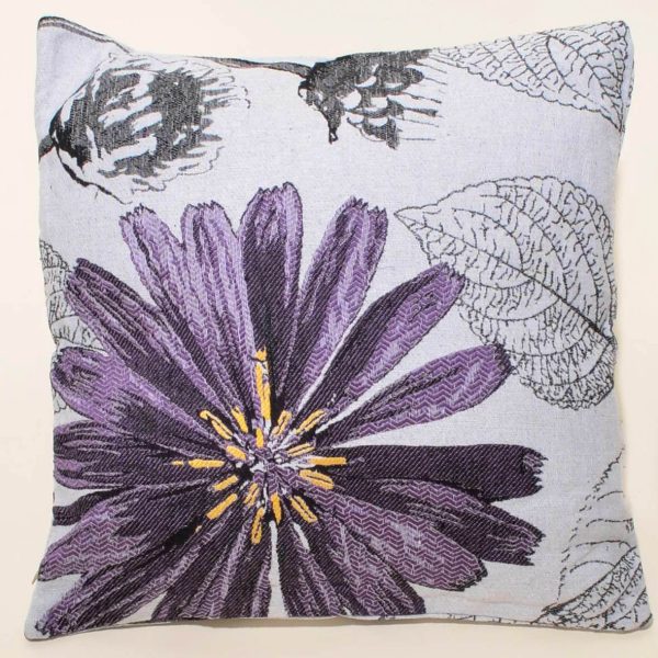 ΜΑΞΙΛΑΡΟΘΗΚΗ (45cm x 45cm) FLOWER PURPLE SilkFashion