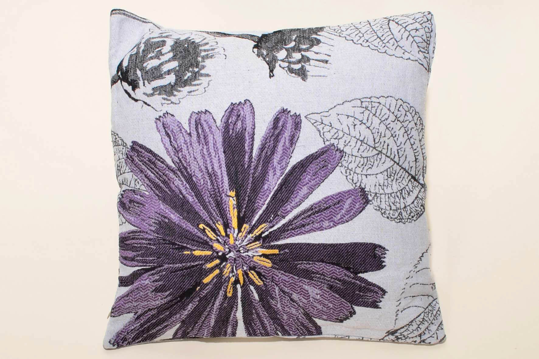 FLOWER-PURPLE ΜΑΞΙΛΑΡΟΘΗΚΗ (45cm x 45cm) FLOWER PURPLE SilkFashion - Image 1