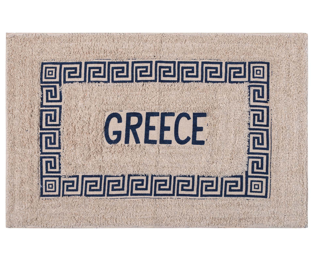 GREECE-BLUE-1 Πατάκι μαίανδρος Greece (50cm x 80cm) μπλέ SilkFashion - Image 1