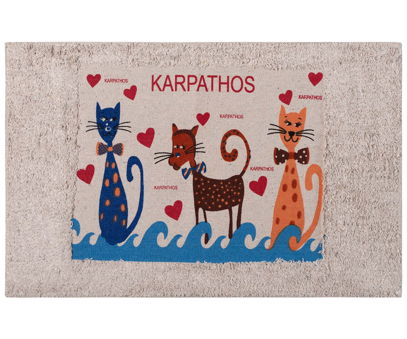 KARPATHOS-GATES-1 Πατάκι γάτα Κάρπαθος (40cm x 60cm) SilkFashion - Image 1