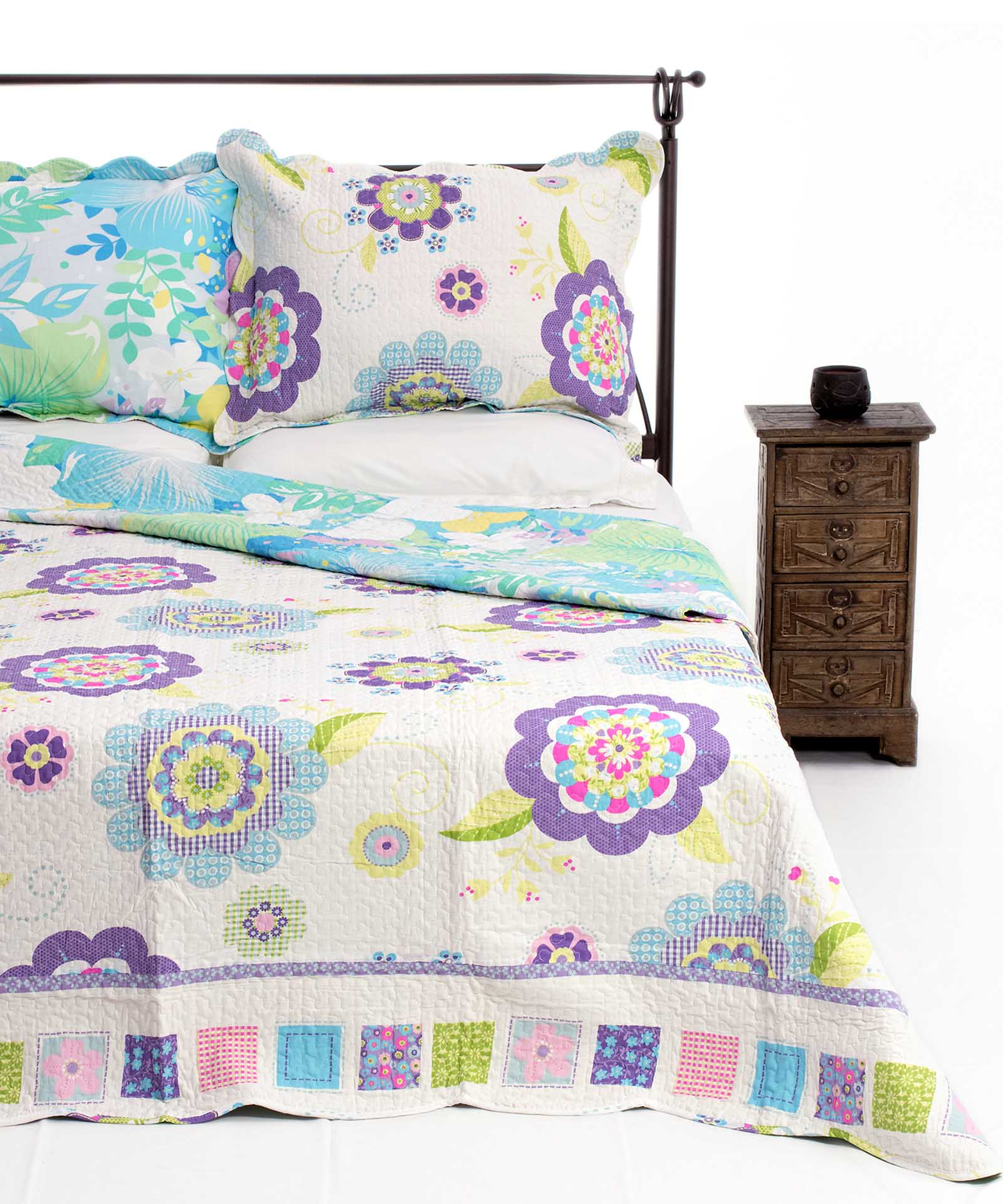 KING03 ΚΟΥΒΕΡΛΙ σετ (240cm x 260cm + 2 x 50cm x 70cm) KING03 SilkFashion - Image 1