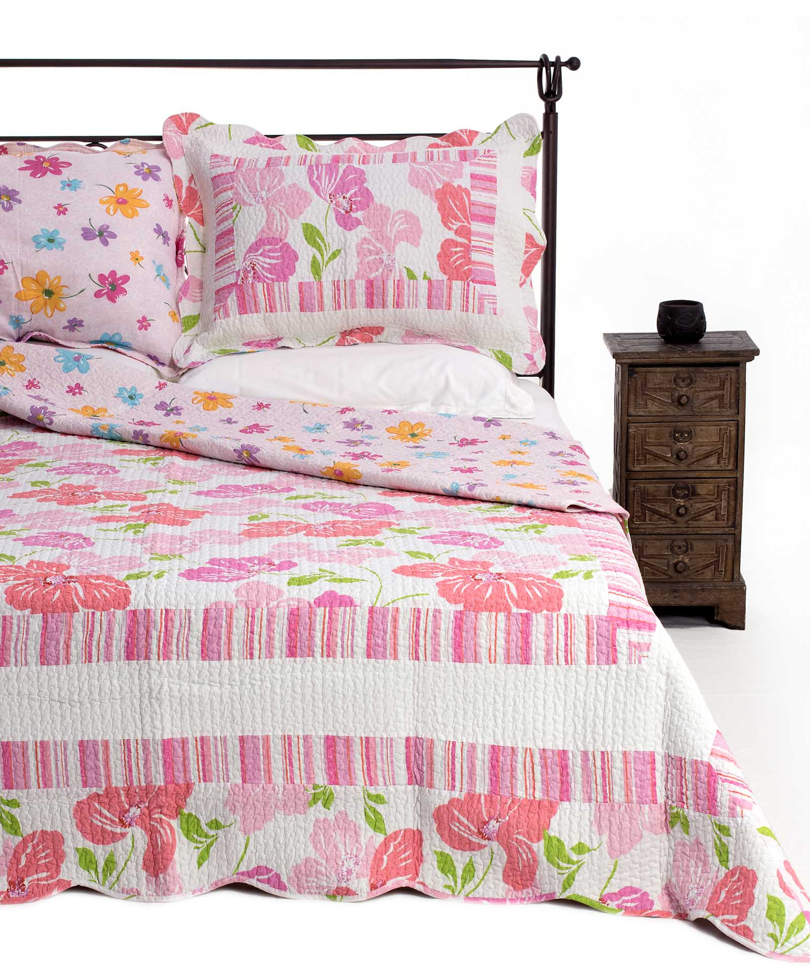 KING06 ΚΟΥΒΕΡΛΙ σετ (240cm x 260cm + 2 x 50cm x 70cm) KING06 SilkFashion - Image 1