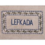 Πατάκι ελιά Λευκάδα (50cm x 80cm) μπλέ SilkFashion