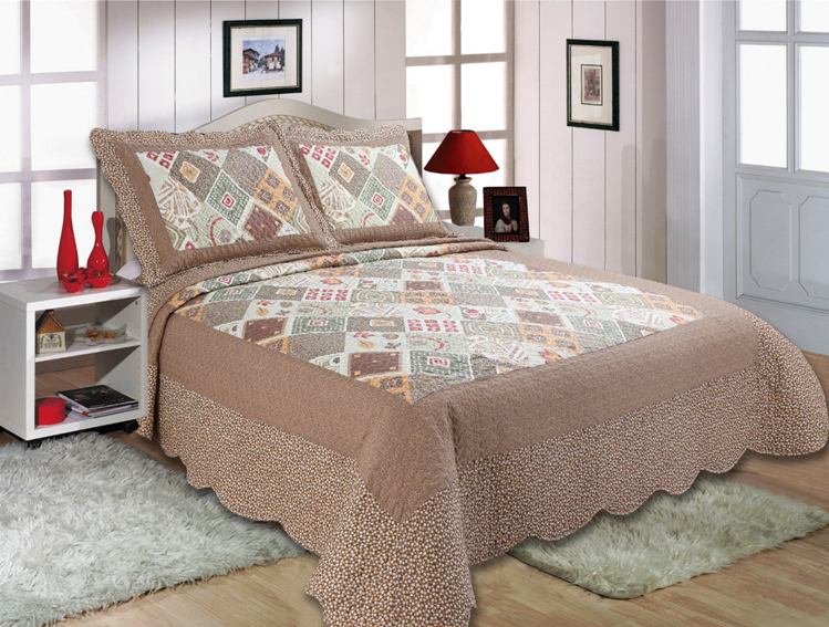 LT1486b ΚΟΥΒΕΡΛΙ σετ (220cm x 240cm + 2 x 50cm x 70cm) LT1486 SilkFashion - Image 1