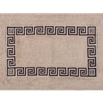 Πατάκι μαίανδρος σκέτο (40cm x 60cm) καφέ SilkFashion