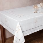 Τραπεζομάντηλα MD0698 (180cm x 230cm) ivory SilkFashion