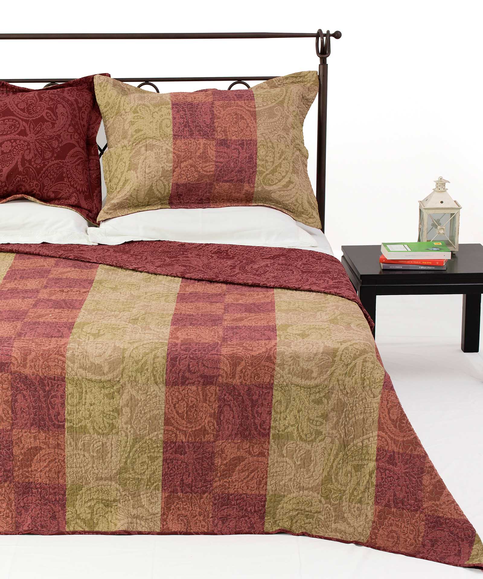 NS02a ΚΟΥΒΕΡΛΙ σετ (160cm x 220cm + 1 x 50cm x 70cm) NS02 SilkFashion - Image 1