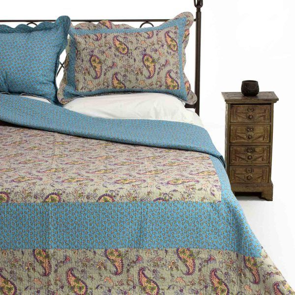 ΚΟΥΒΕΡΛΙ σετ (220cm x 240cm + 2 x 50cm x 70cm) NS76-1 SilkFashion