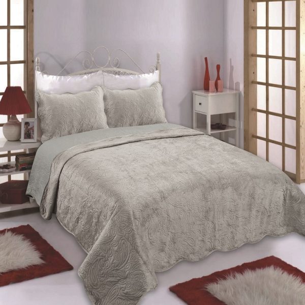 ΚΟΥΒΕΡΛΙ SUPERSOFT NX2212 (220cm x 240cm + 2 x 50cm x 70cm ) BEIGE SilkFashion