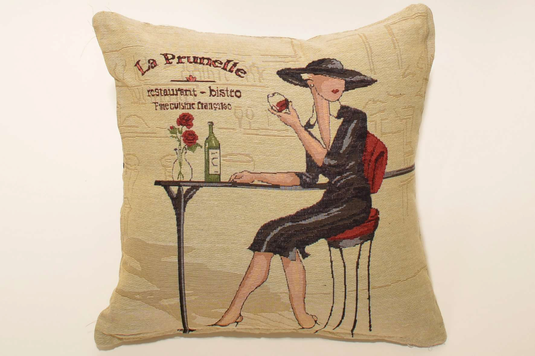 RED-WINE ΜΑΞΙΛΑΡΟΘΗΚΗ (45cm x 45cm) RED WINE SilkFashion - Image 1